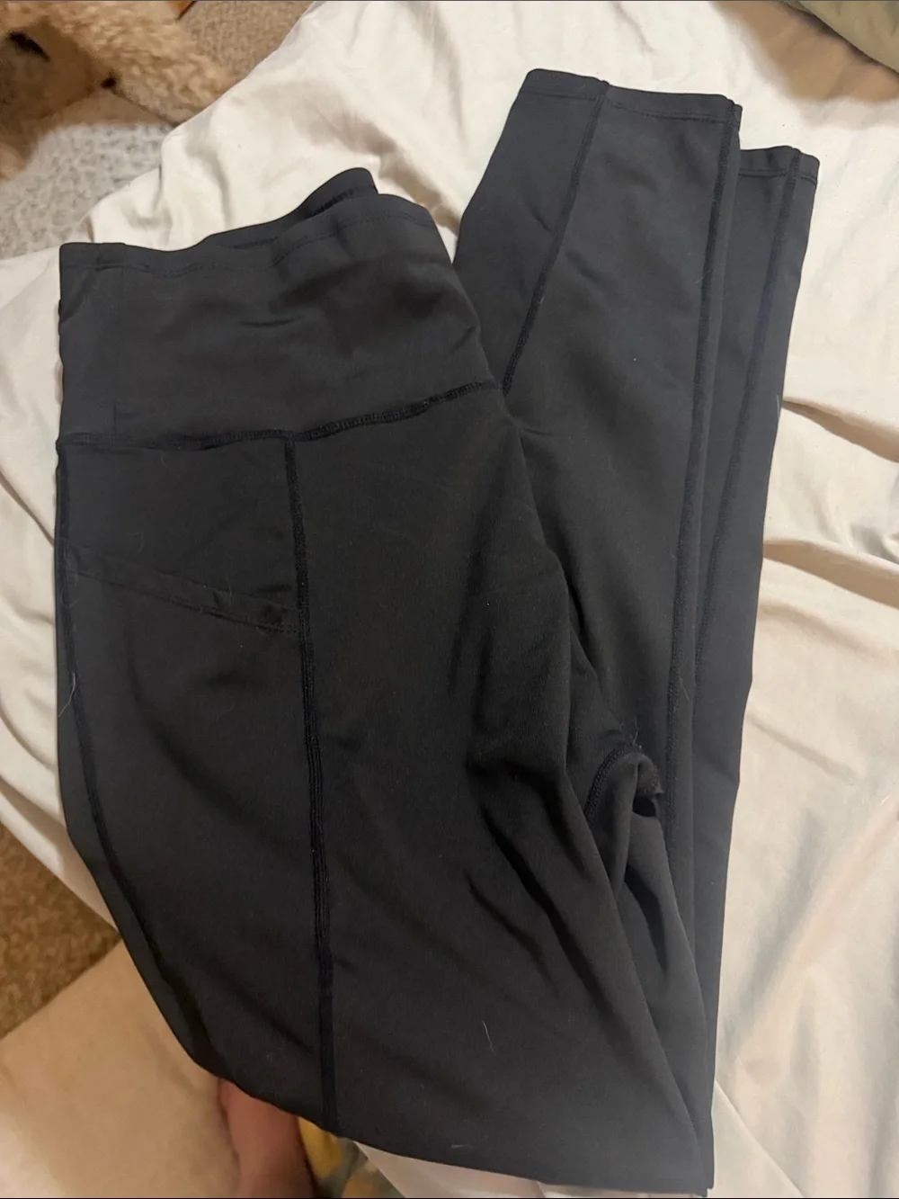 Black High-Waist Pocket Leggings - Picture 1 of 4
